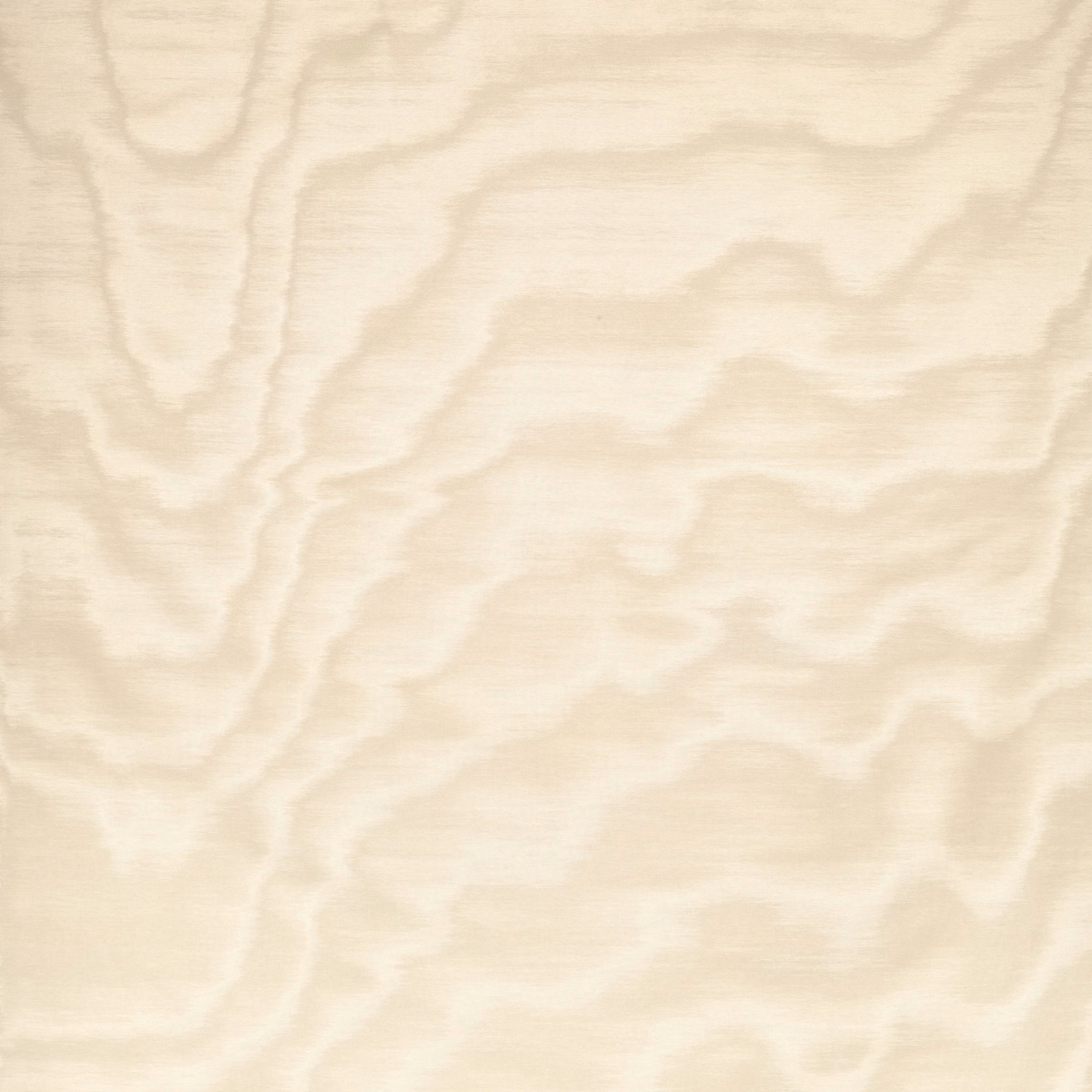 Pale ivory fabric with softly rippling, low-contrast moiré bands