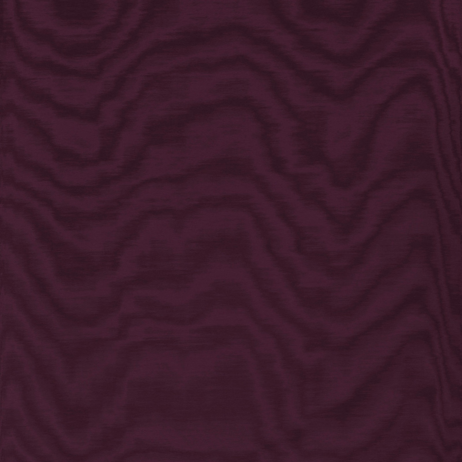 Deep Bordeaux fabric with shadowed, rippling moiré lines and fine horizontal grain