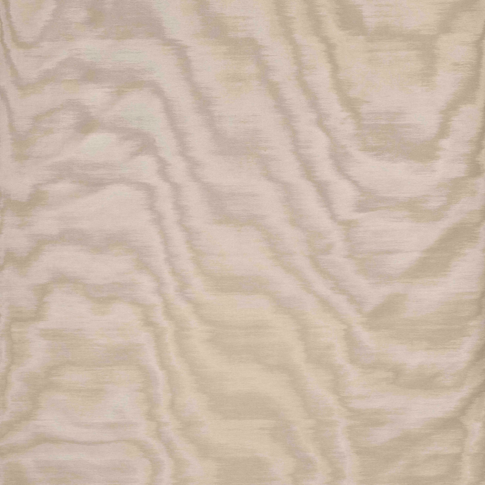 Pale stone-beige fabric with broad mauve-grey ripples and a fine woven texture