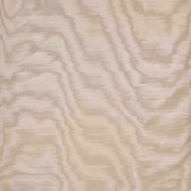 Pale stone-beige fabric with broad mauve-grey ripples and a fine woven texture