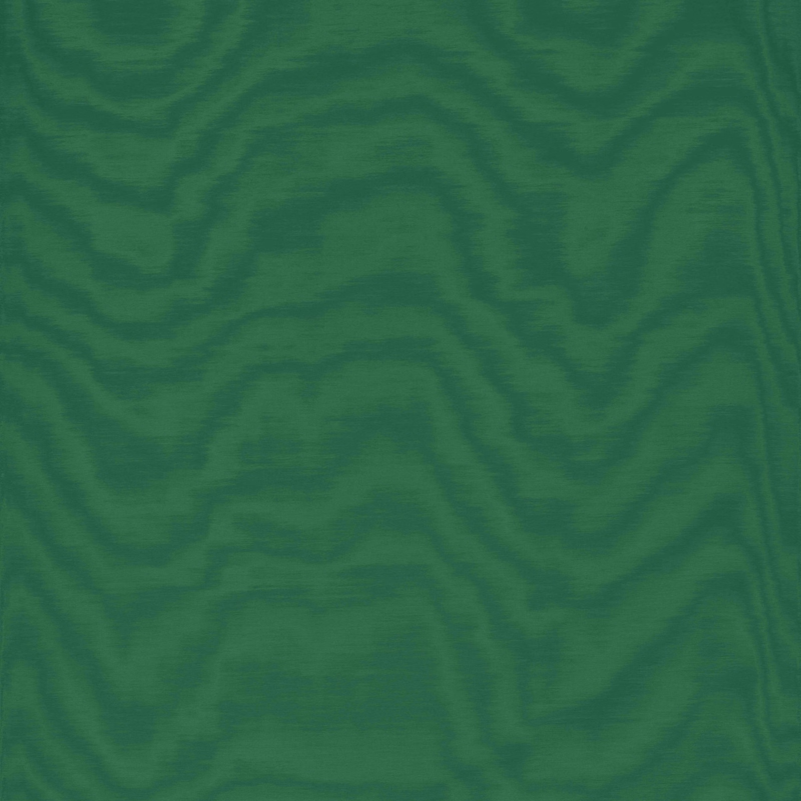 Deep malachite green textile with soft, flowing tonal marbling and fine vertical weave