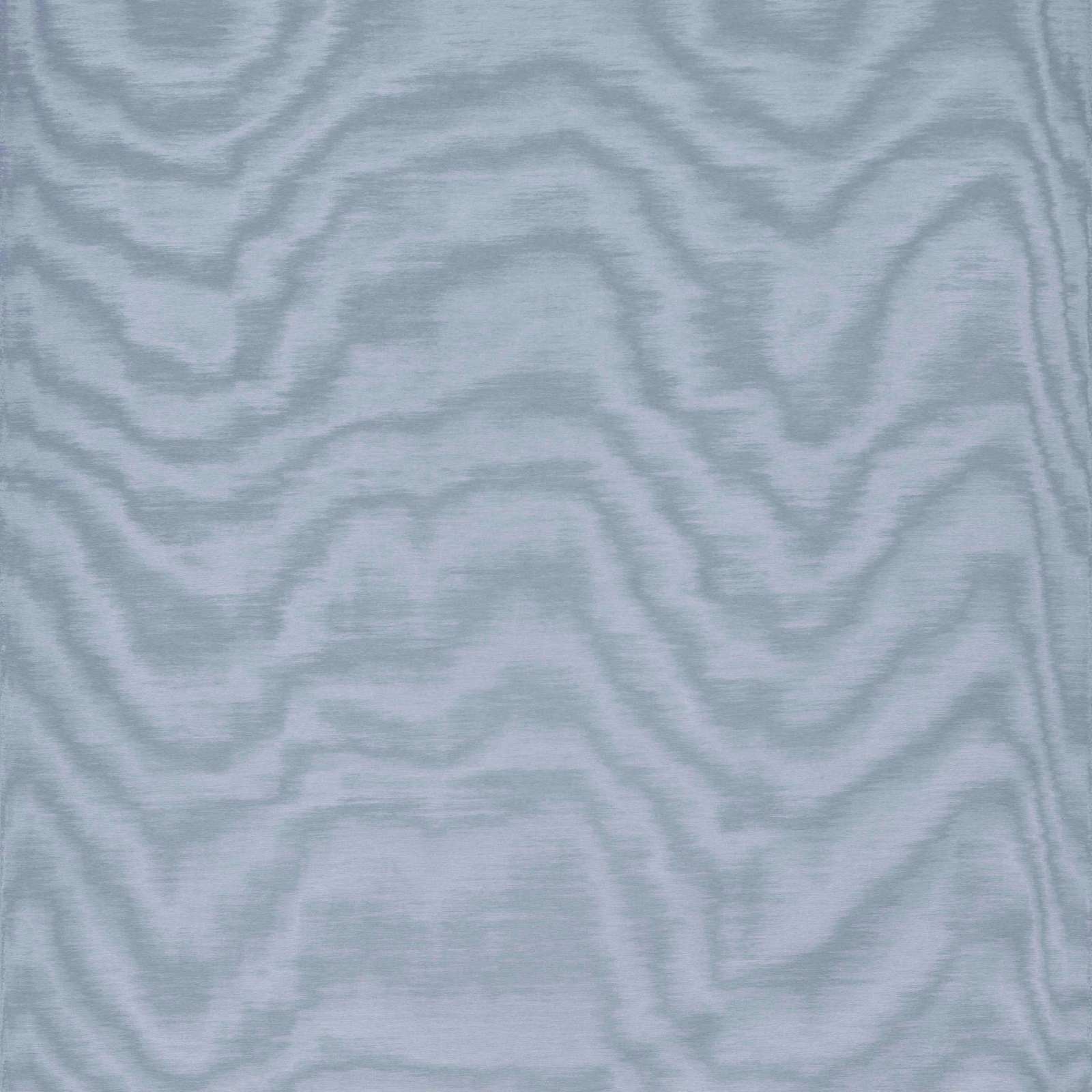 Pale blue-grey fabric with softly undulating, clouded woodgrain lines and a quiet sheen
