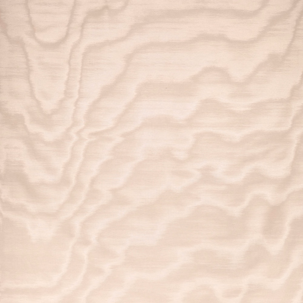 Pale blush pink fabric with softly rippled, cloud-like moiré lines