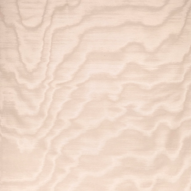 Pale blush pink fabric with softly rippled, cloud-like moiré lines