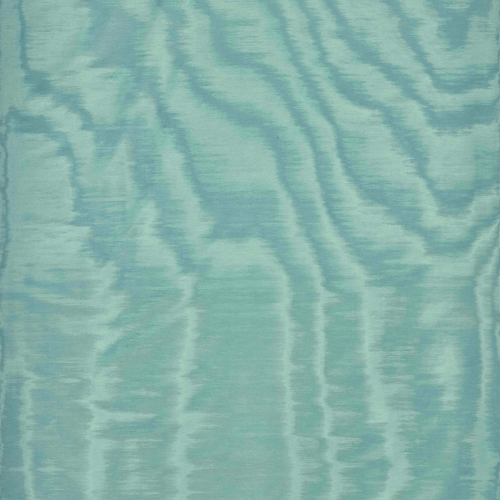 Pale turquoise fabric with soft aqua ripples and a fine horizontal weave