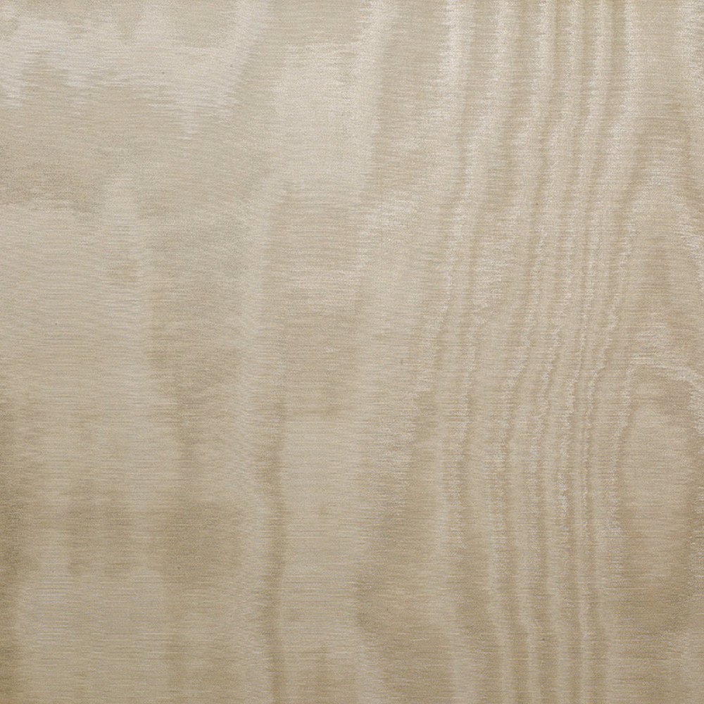 Pale powder-taupe textile with softly rippling vertical striations and subtle sheen