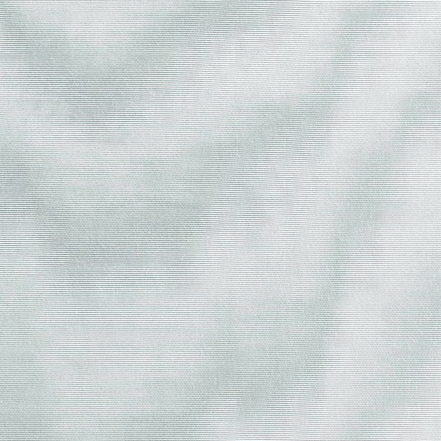 Pale aqua textile with fine horizontal ribbing and misty white tonal clouds