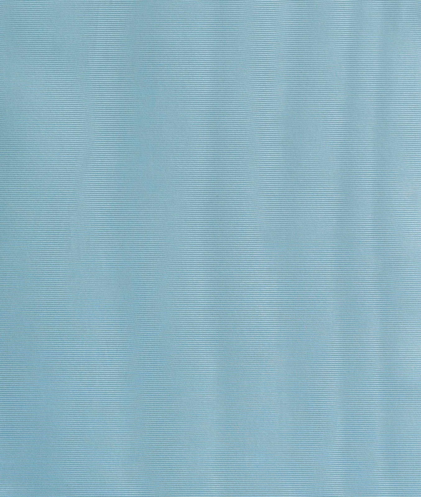 Cool aqua blue fabric with fine horizontal ribbing and subtle vertical tonal bands