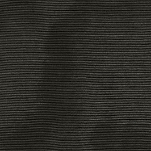 Dark anthracite fabric with fine horizontal ribs and smoky tonal patches