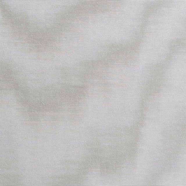 Cool silver-grey textile with fine horizontal ribbing and faint clouded shading