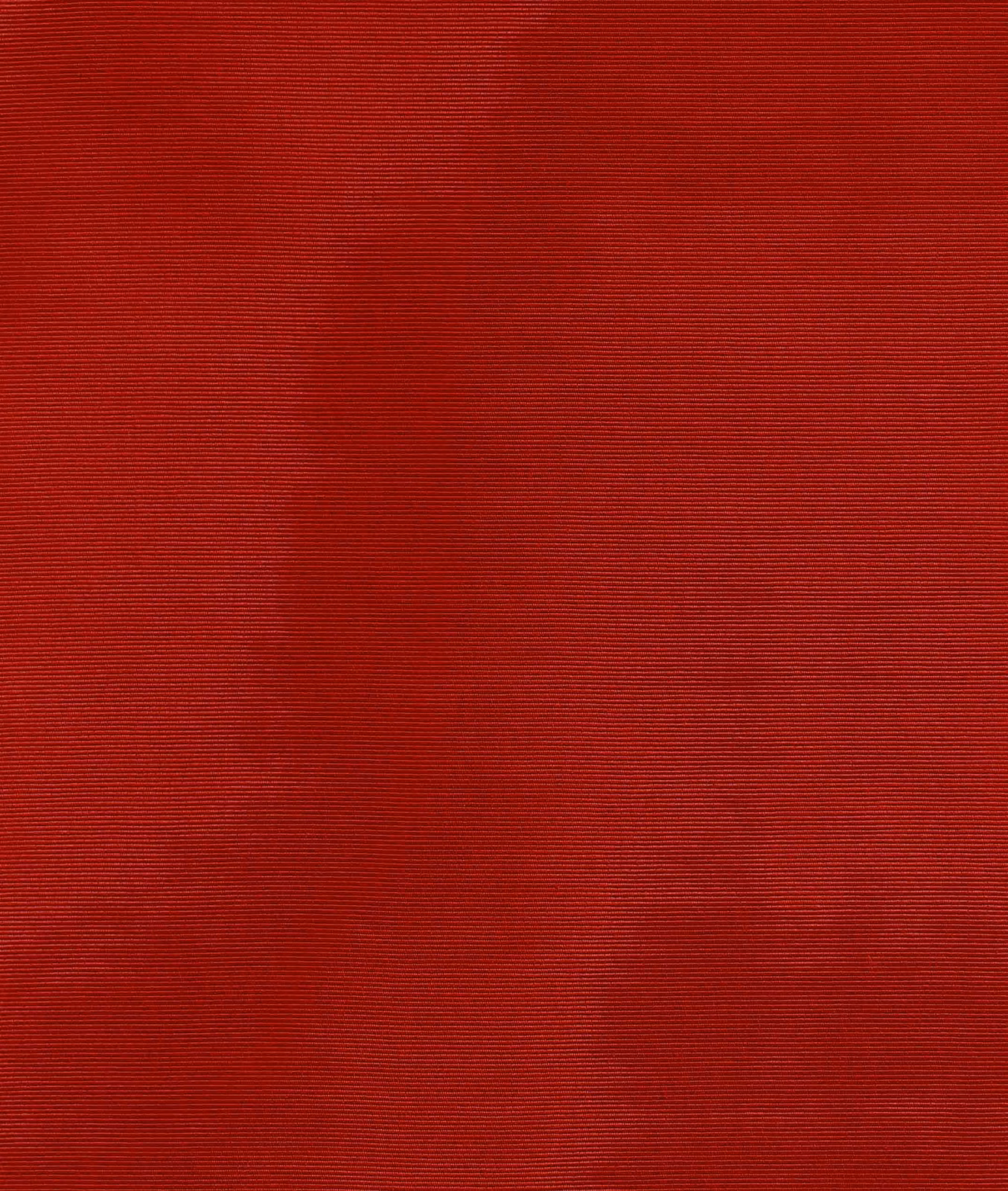 Deep crimson red textile with fine horizontal ribs and softly rippled tonal shading