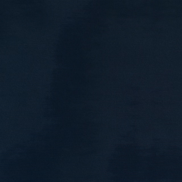 Near-black navy fabric swatch with fine horizontal ribbing and subtle tonal ripples