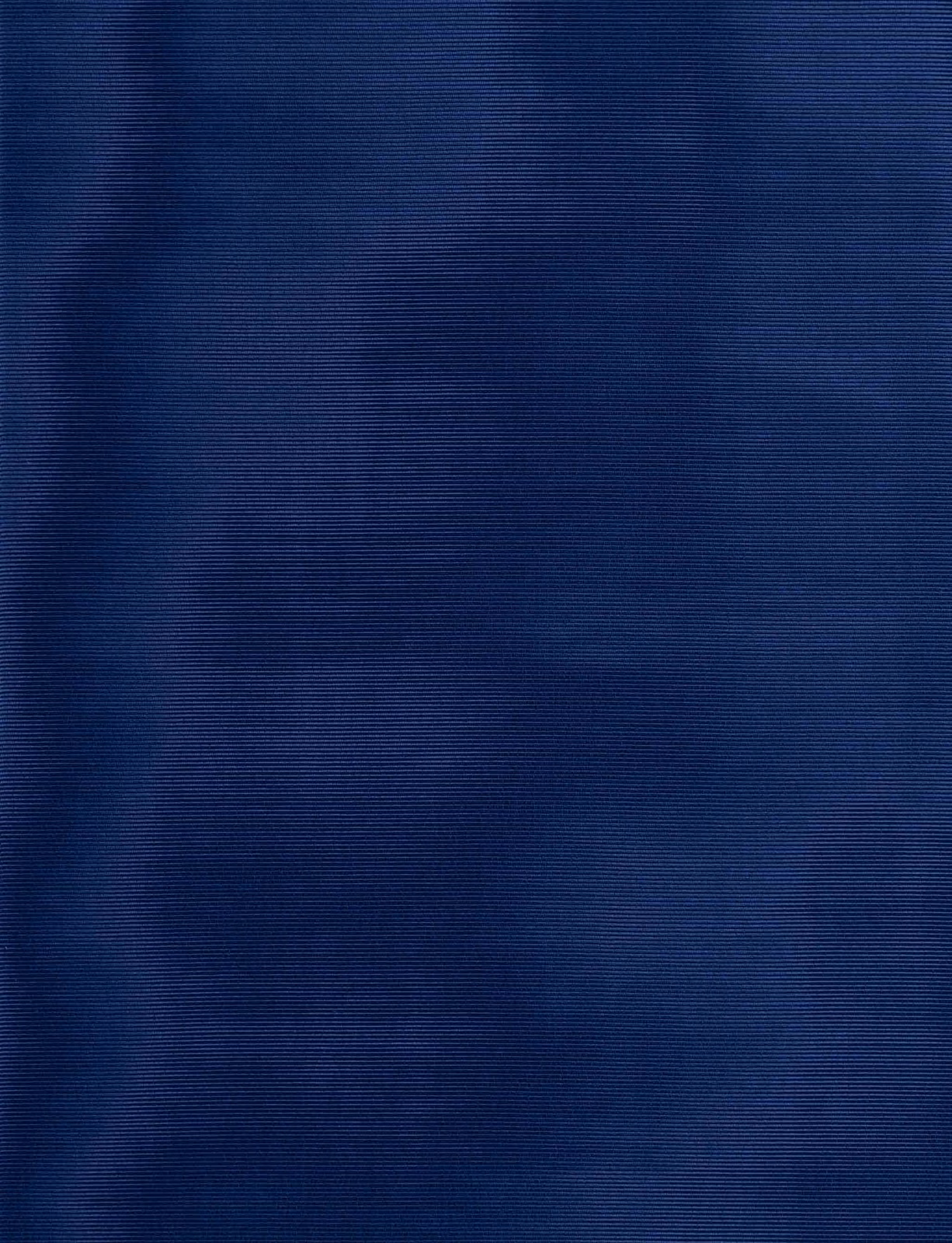 Deep ink navy fabric swatch with fine horizontal ribbing and subtle tonal shifts