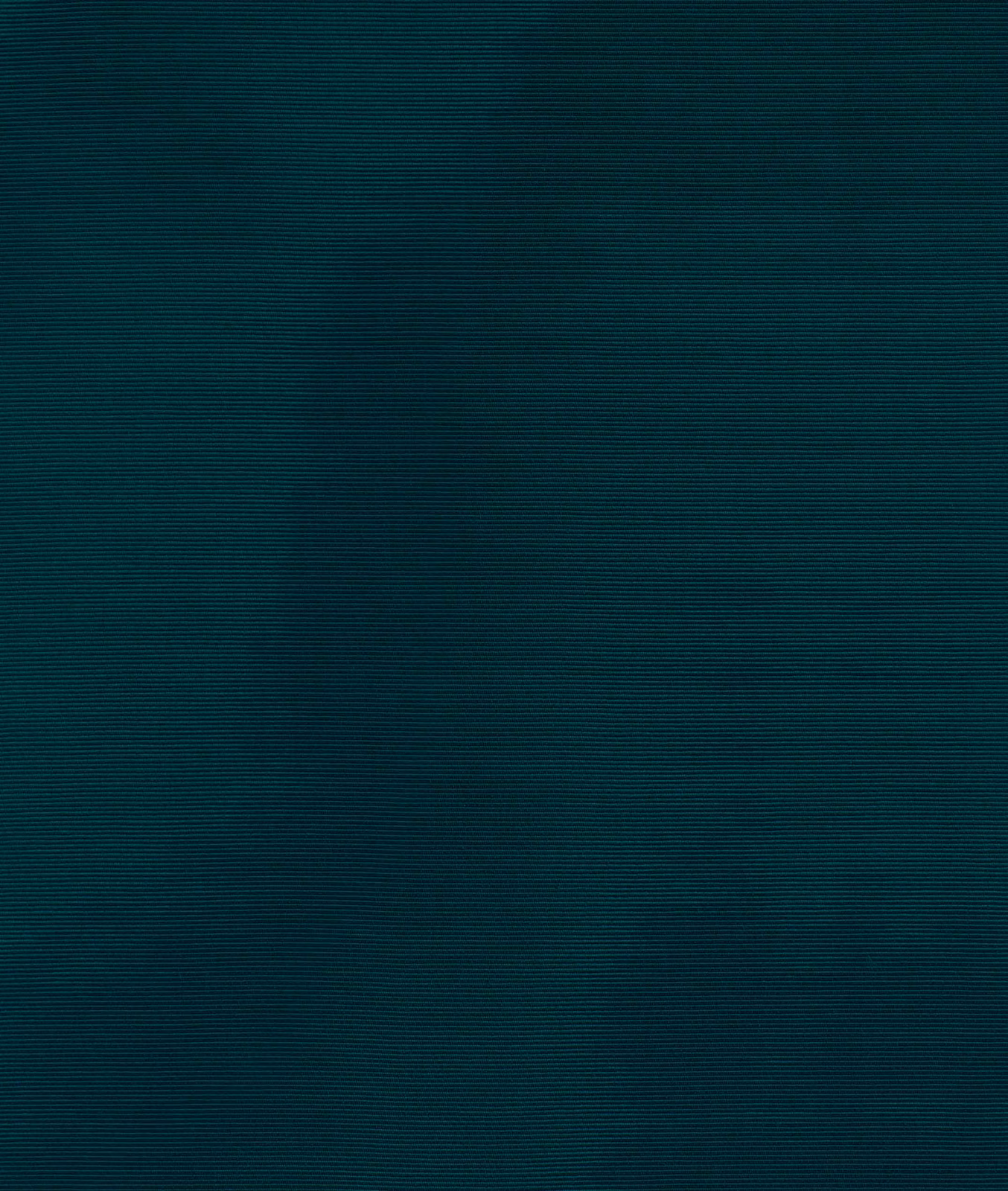 Deep peacock teal fabric with fine horizontal ribs and subtle tonal shading