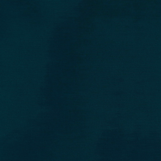 Deep peacock teal fabric with fine horizontal ribs and subtle tonal shading