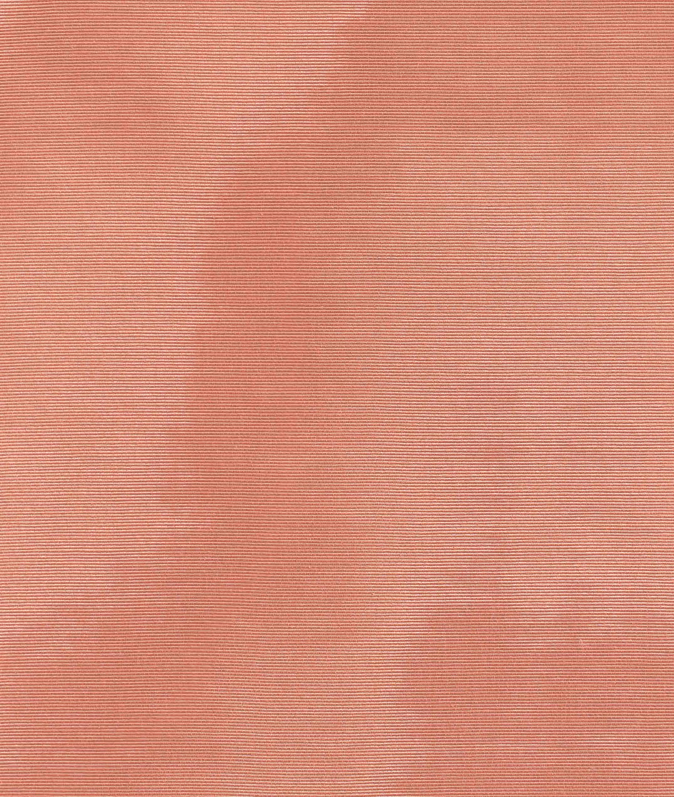 Muted salmon-pink fabric with fine horizontal ribs and softly clouded tonal variation