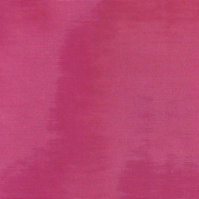 Vivid raspberry-pink moiré with fine horizontal ribbing and cloudy tonal bands