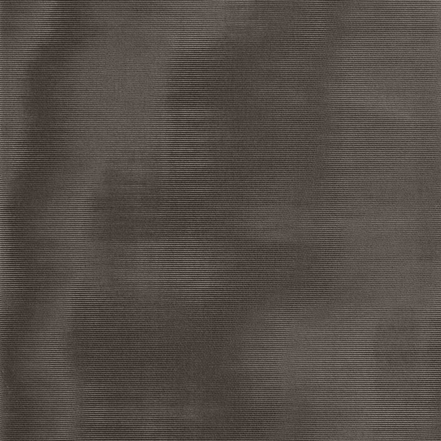 Deep grey-brown taupe textile with fine horizontal ribbing and softly shifting surface