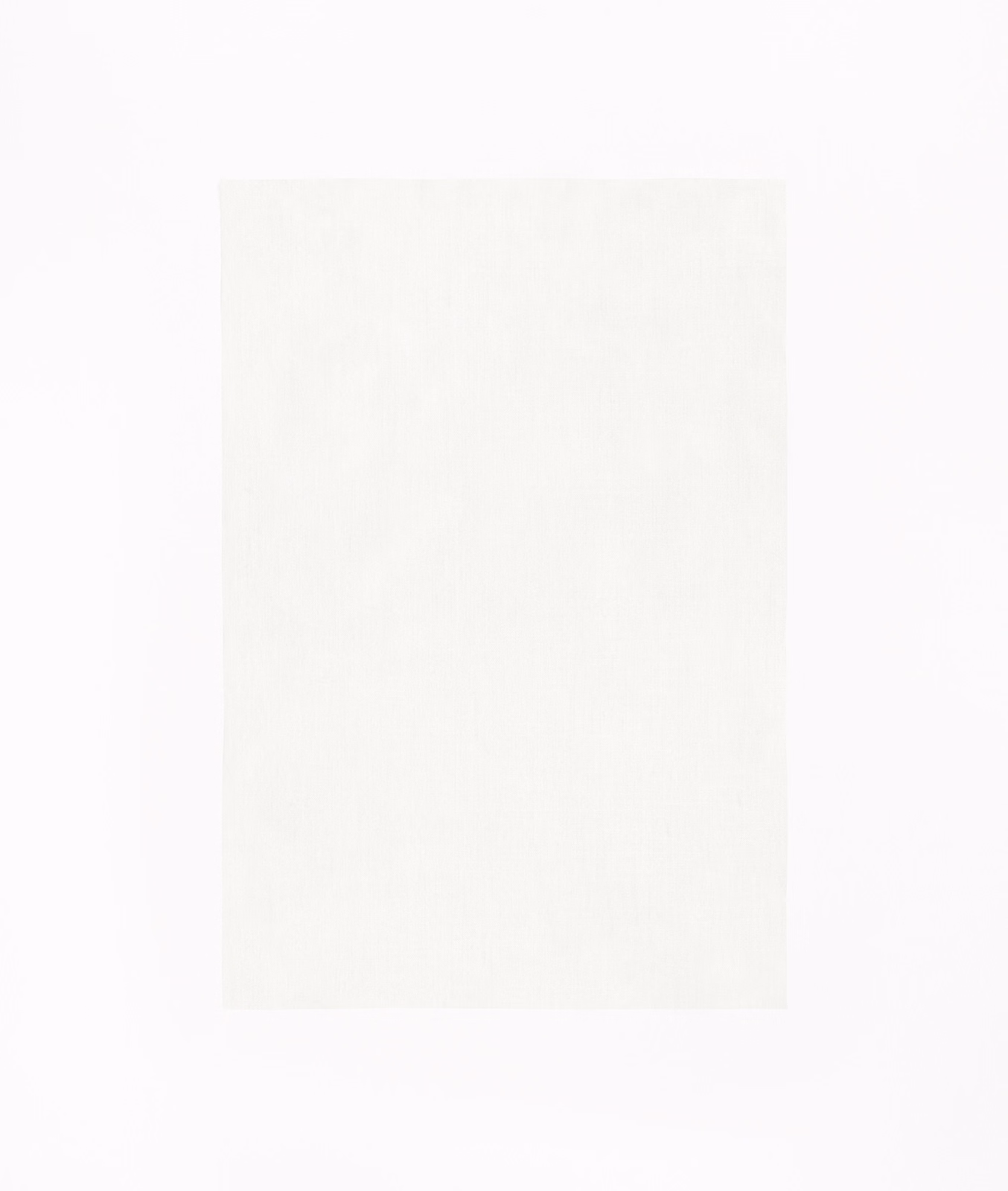 Near-white Anna Bianco swatch with barely visible vertical texture and soft ivory depth