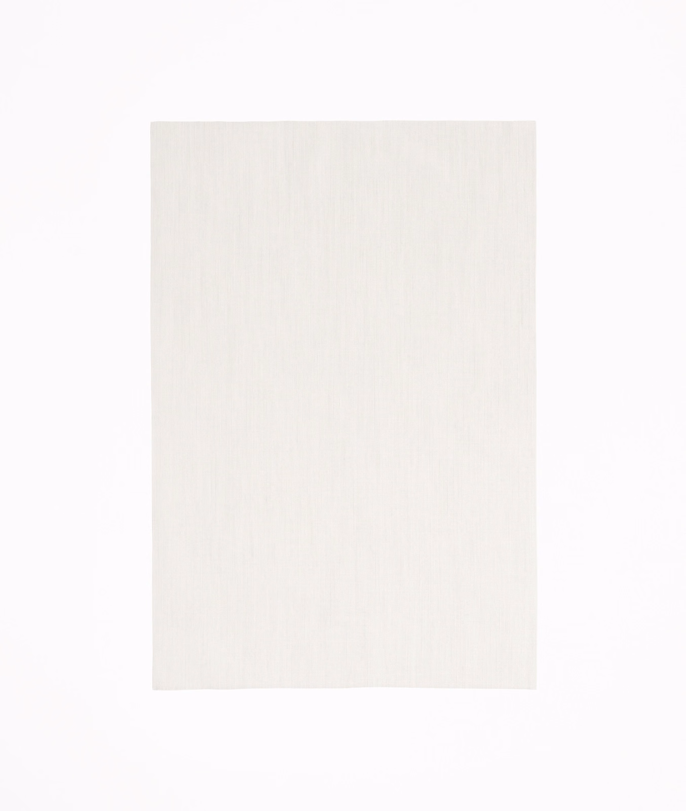 Pale warm ivory fabric swatch with delicate vertical woven texture
