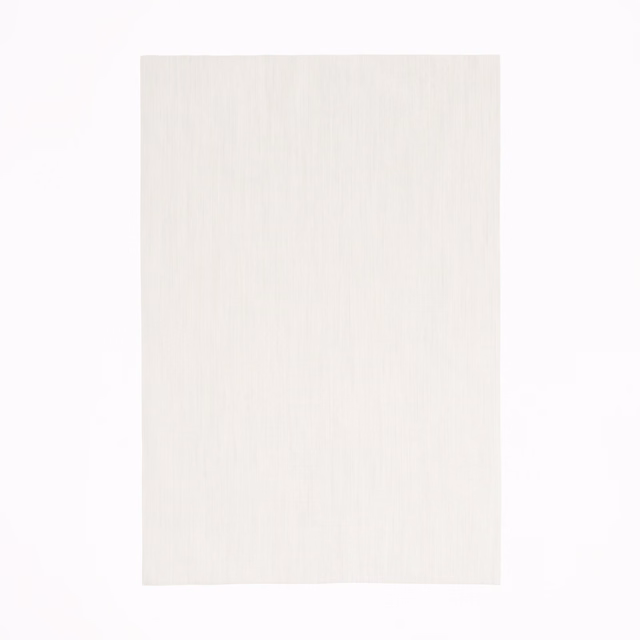 Pale warm ivory fabric swatch with delicate vertical woven texture