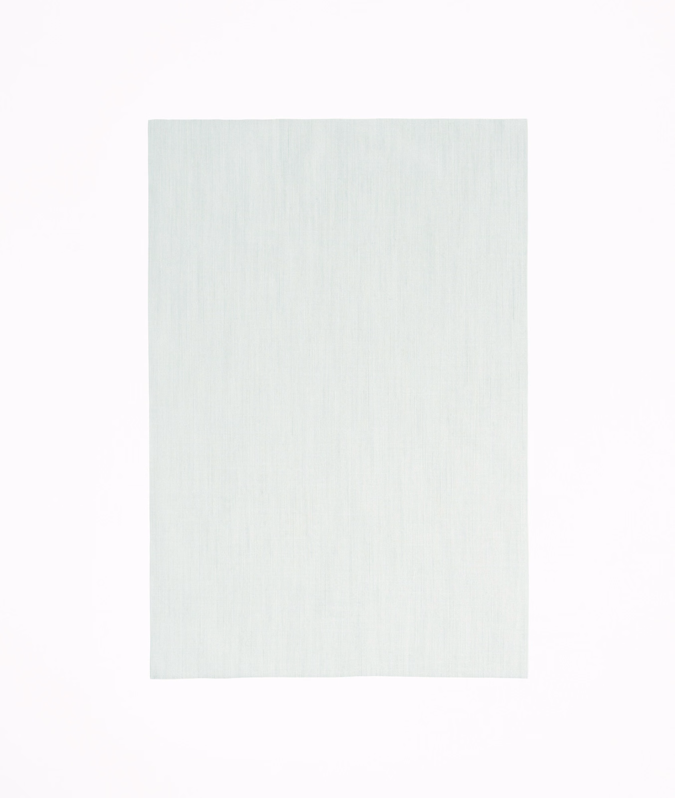 Pale blue-green Anna Pluie D'Été fabric with a fine vertical slub texture