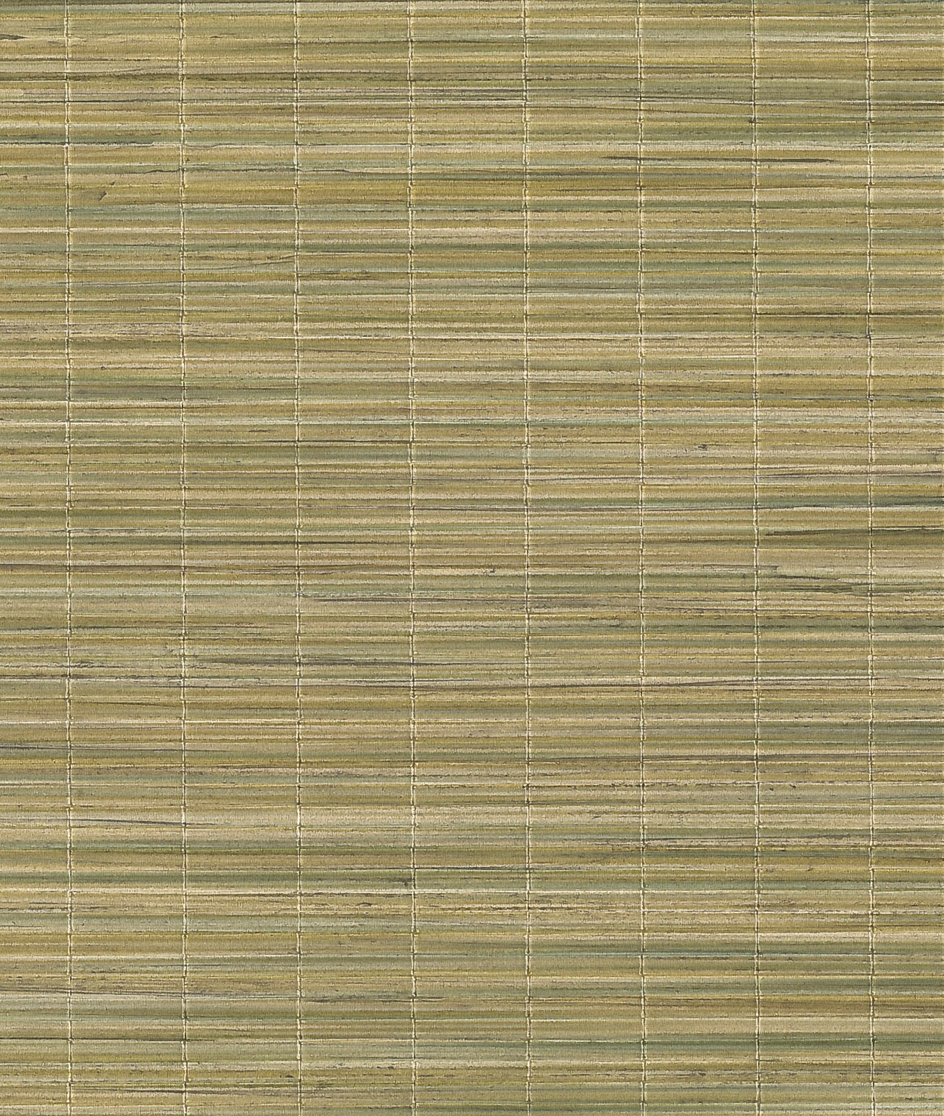 Muted olive-green strié textile with fine horizontal slubs and subtle vertical grid lines