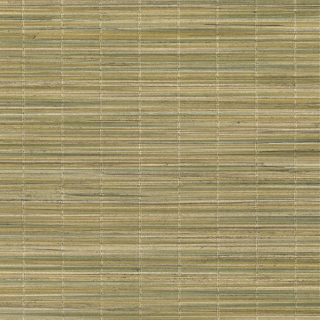 Muted olive-green strié textile with fine horizontal slubs and subtle vertical grid lines