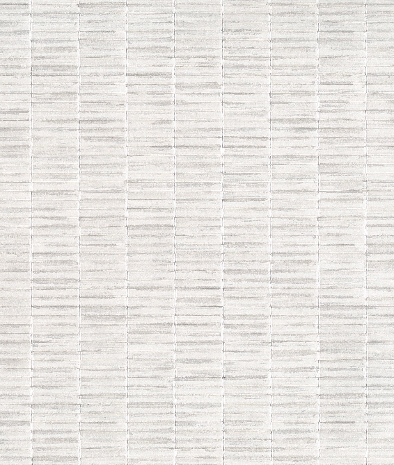 Pale platinum textile with irregular vertical columns and horizontal slub lines