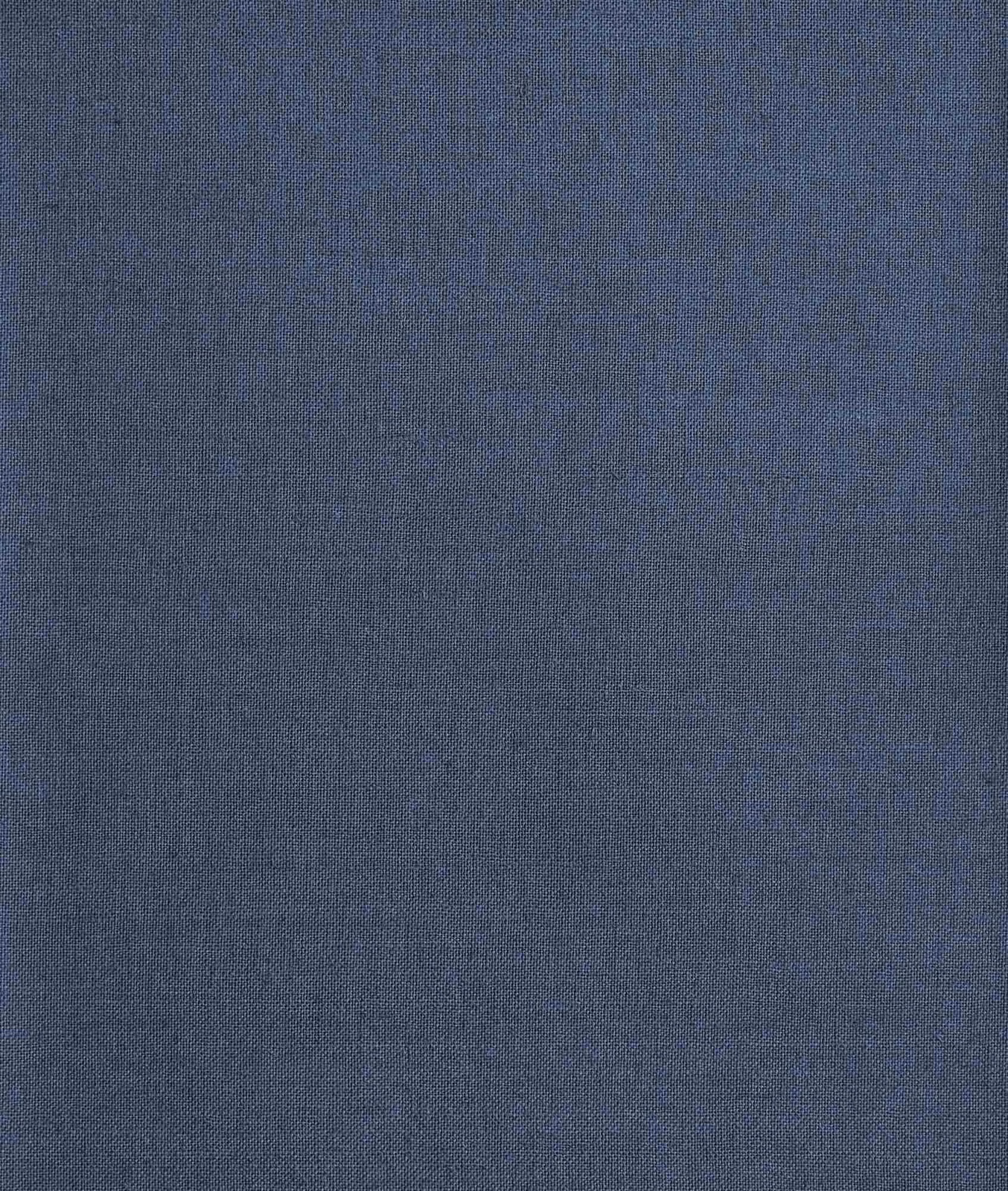 Close-up of muted slate-blue fabric with a fine, softly mottled woven texture