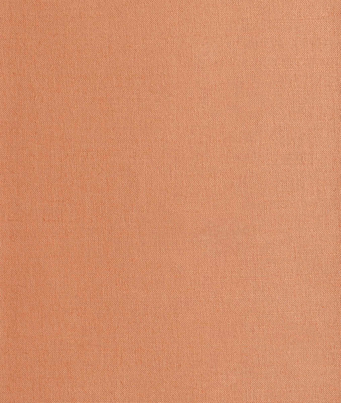 Warm peach-terracotta plain weave with subtle fine crosshatch texture