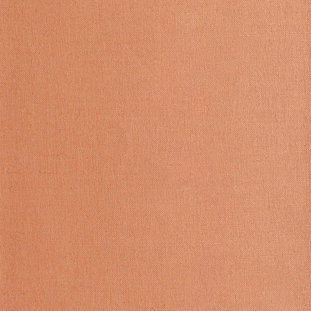 Warm peach-terracotta plain weave with subtle fine crosshatch texture