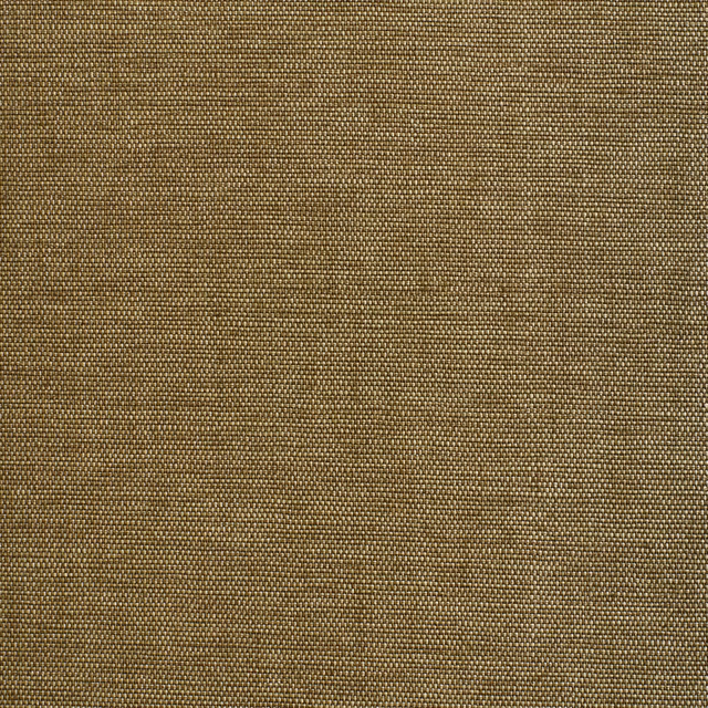 Close-up of muted olive-brown fabric with a fine, tightly woven basket texture