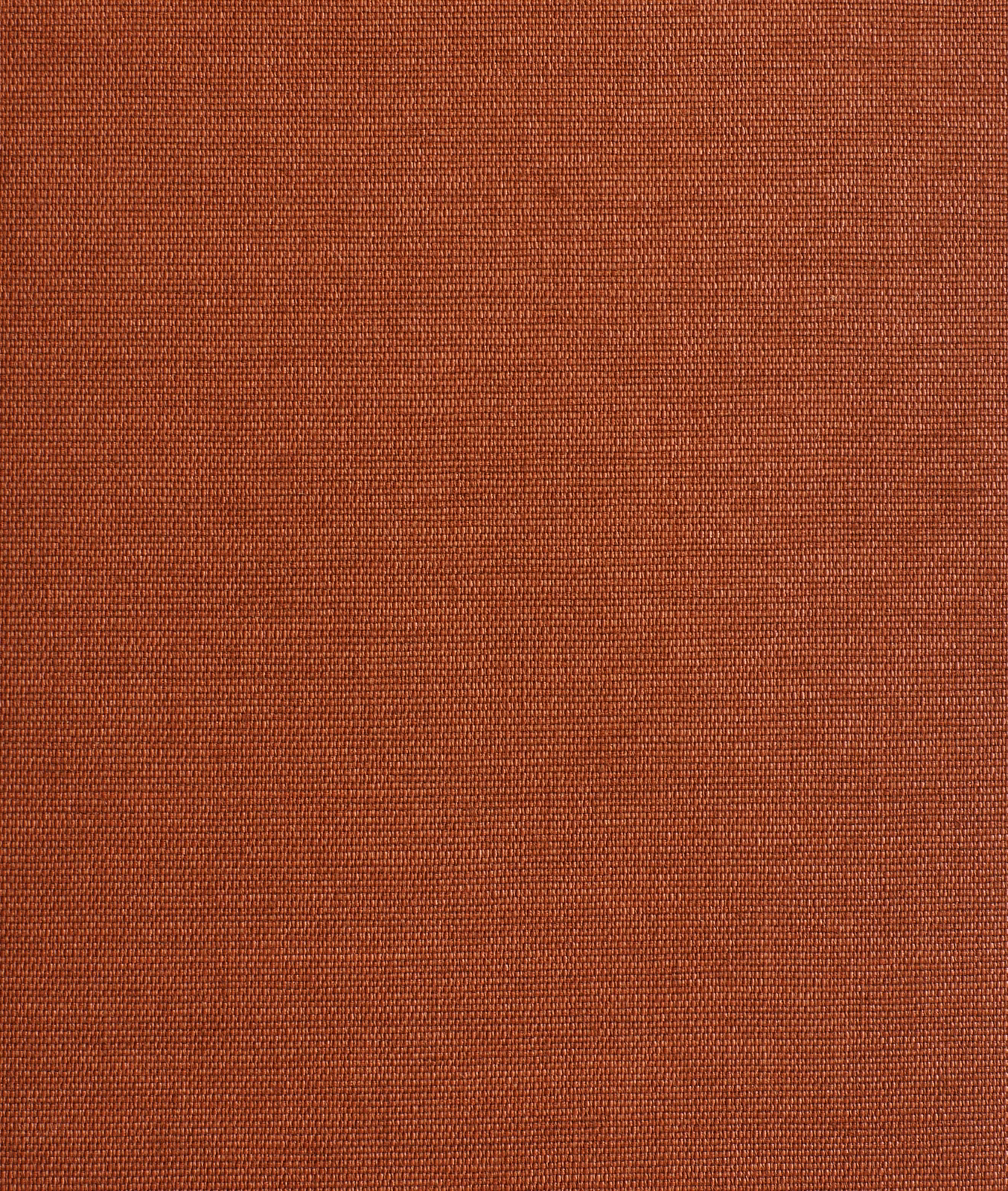 Close-up of rooibos terracotta fabric with a fine, even woven texture