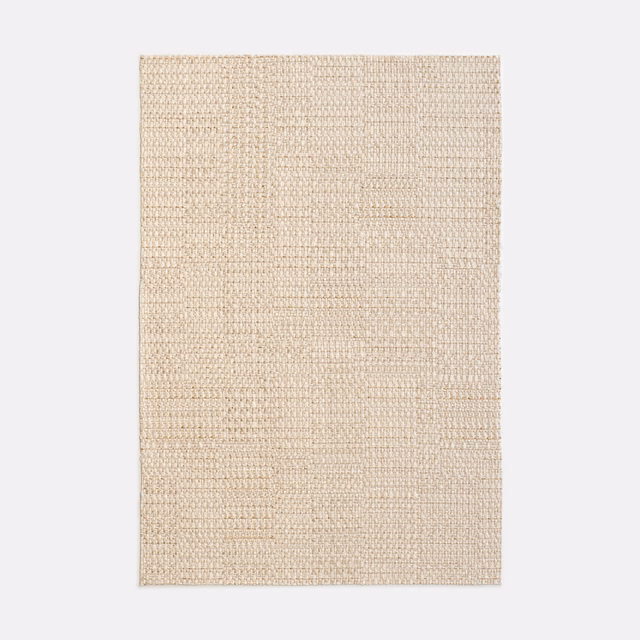 Pale alabaster cream-beige woven swatch with fine, softly irregular texture