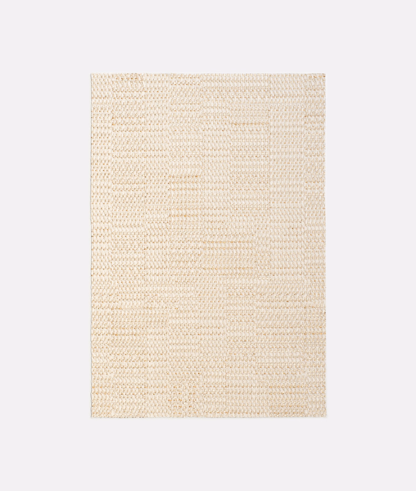 Soft ivory cream Dilmun Diamante fabric with subtle woven diamond texture
