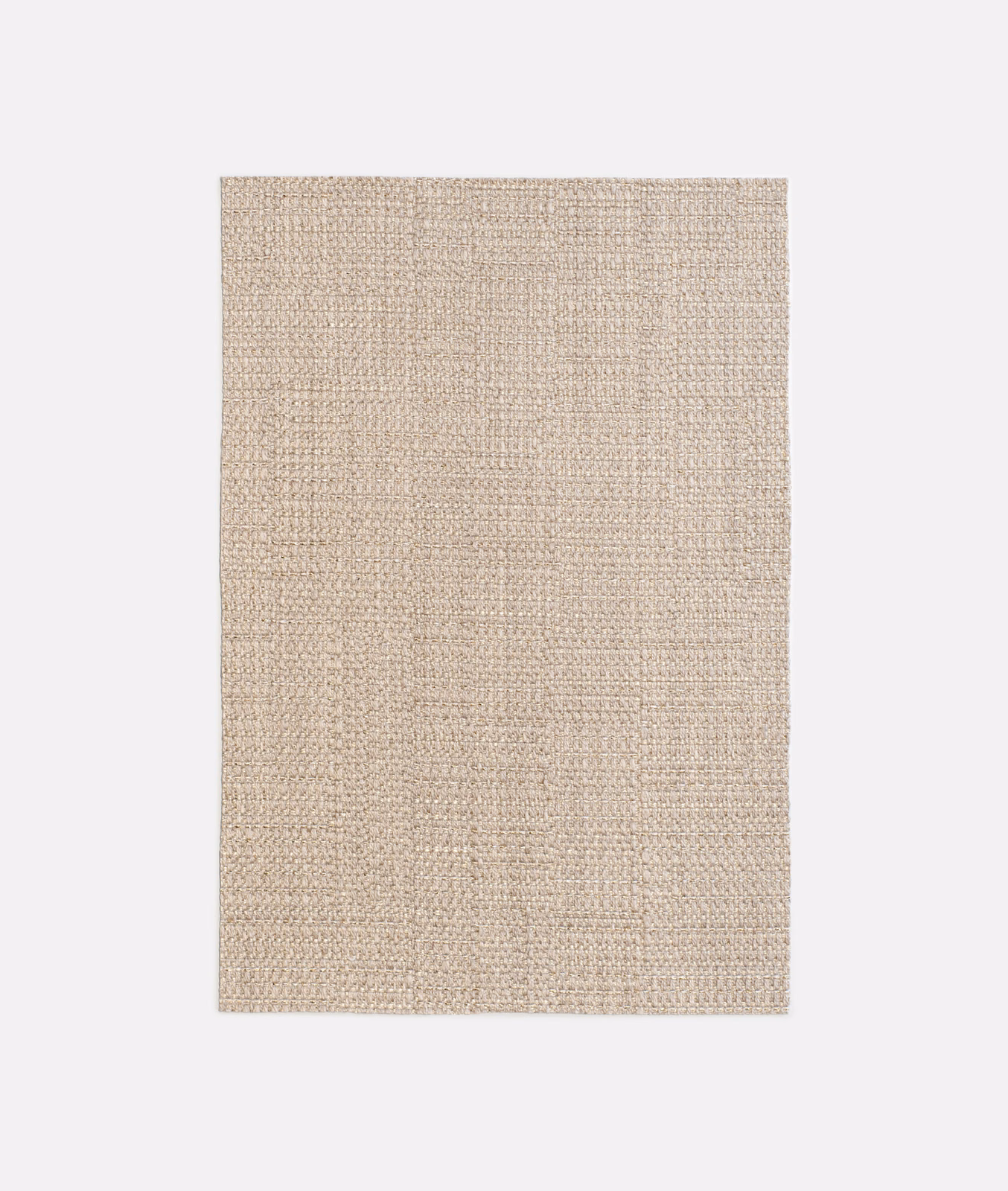 Pale greige Dilmun Marmo swatch with fine, softly pebbled woven texture