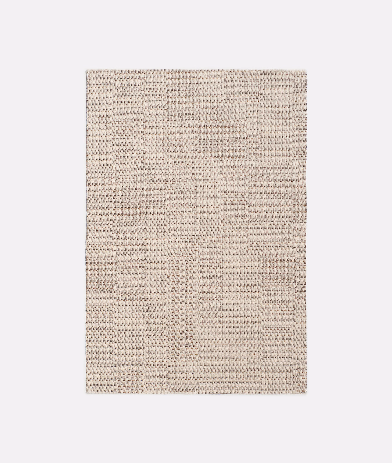 Pale greige Dilmun Mica textile with nubby horizontal weave and faint vertical tonal bands