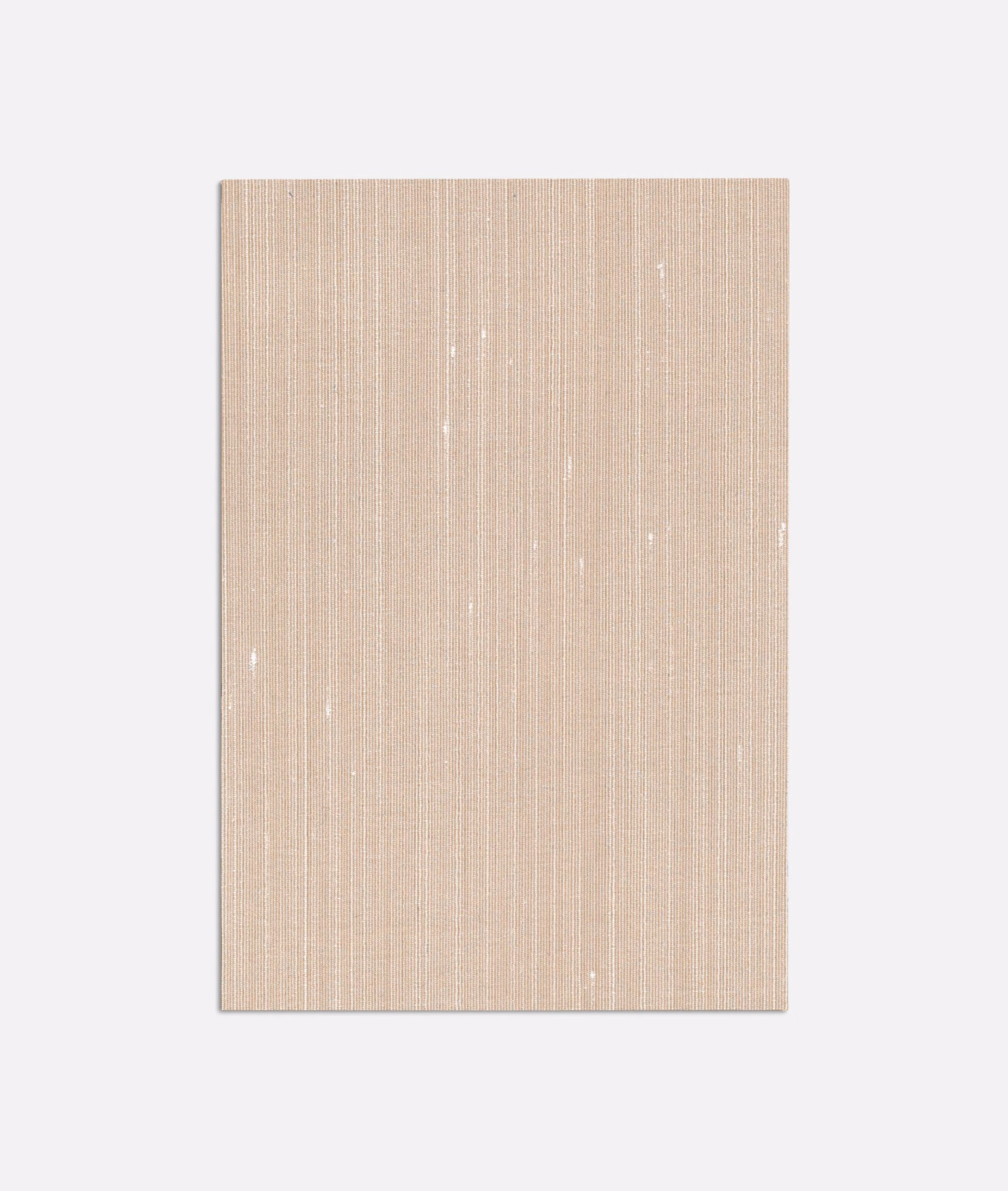 Warm pale beige fabric with fine vertical ribbing and scattered glinting threads