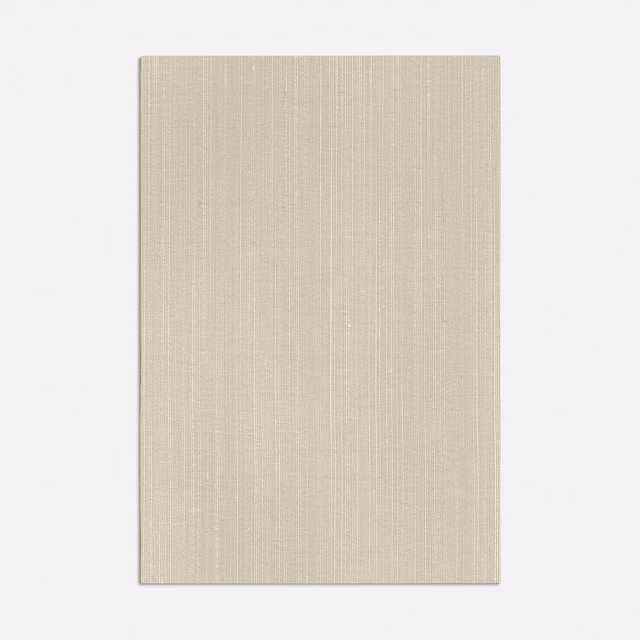 Pale nacre-beige swatch with fine, closely spaced vertical woven lines