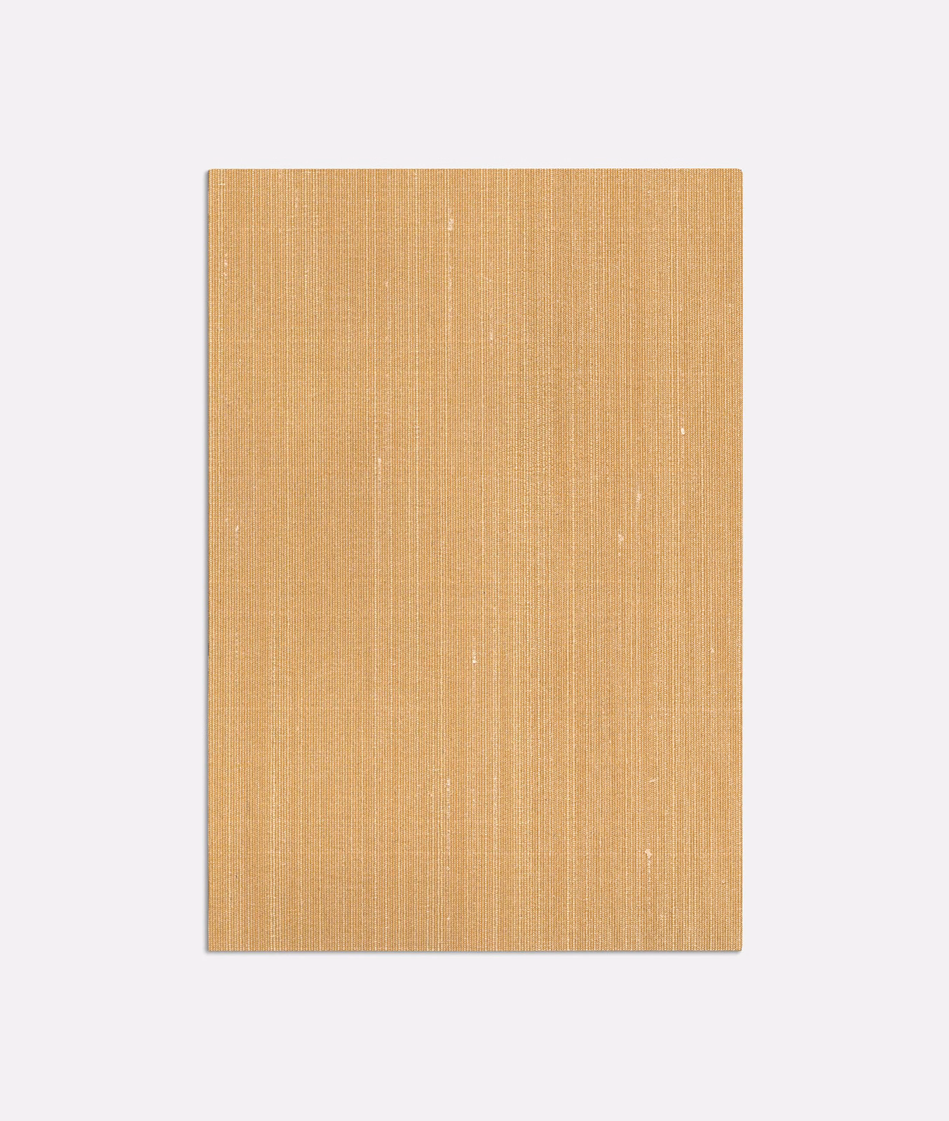 Warm honey-beige woven swatch with fine vertical striations and subtle pale flecks