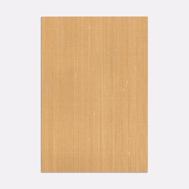 Warm honey-beige woven swatch with fine vertical striations and subtle pale flecks
