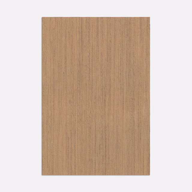 Warm Sabbia taupe textile with fine vertical striations and a subtly ribbed weave