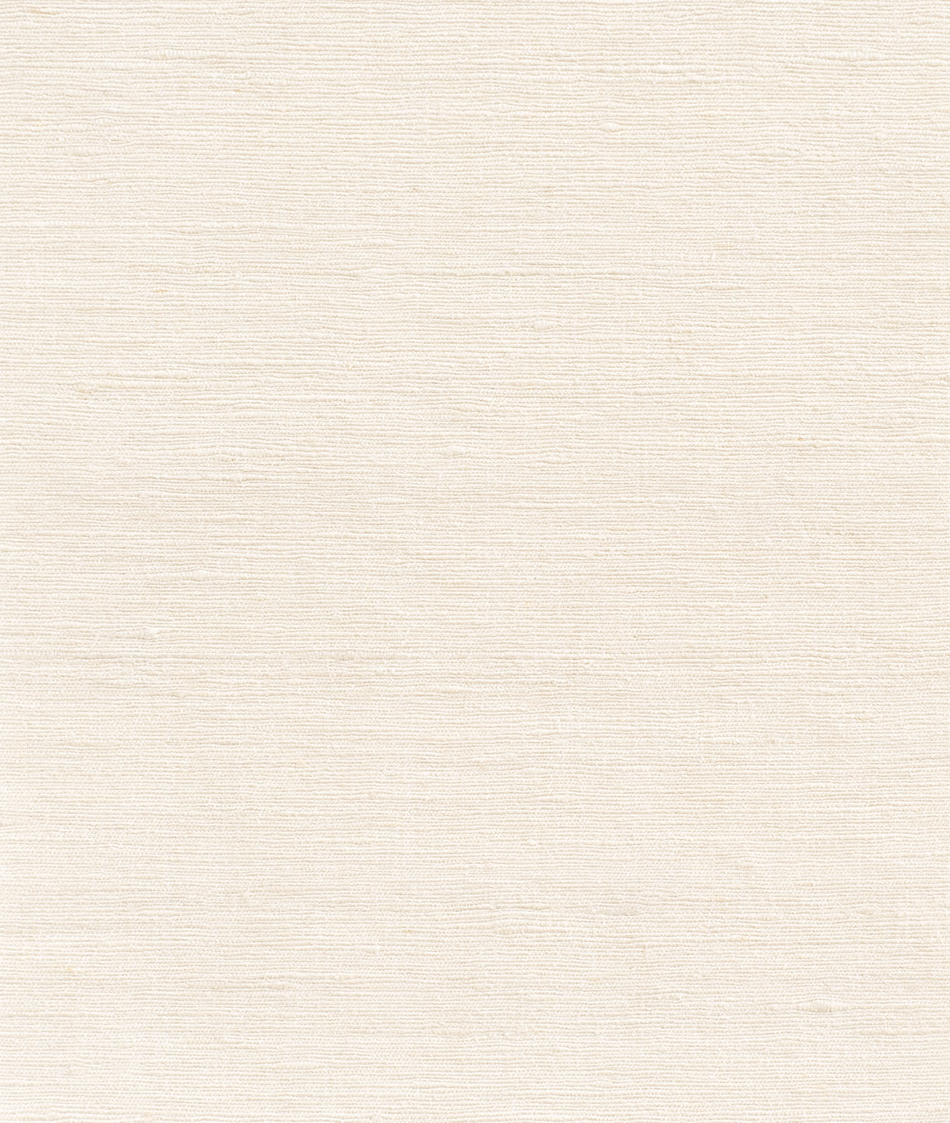 Warm ivory fabric with fine irregular horizontal slub texture