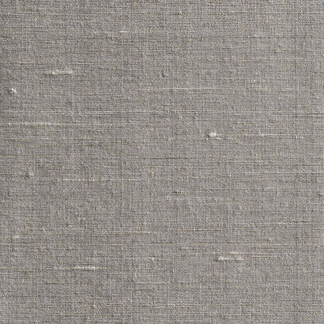Cool grey crosshatch weave with pale horizontal slubs and softly flecked texture