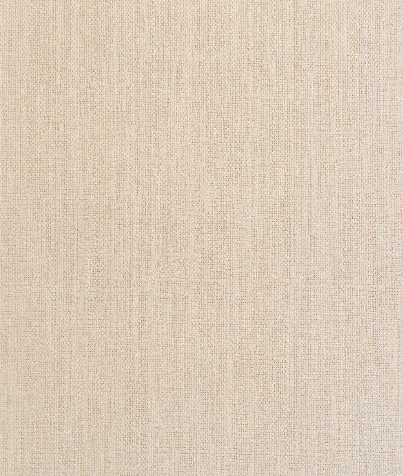 Close view of warm ivory woven fabric with fine vertical striations