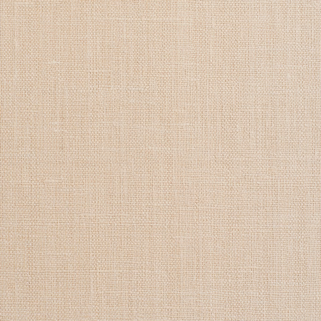 Warm sand-beige plain weave with fine crosshatch texture in close-up