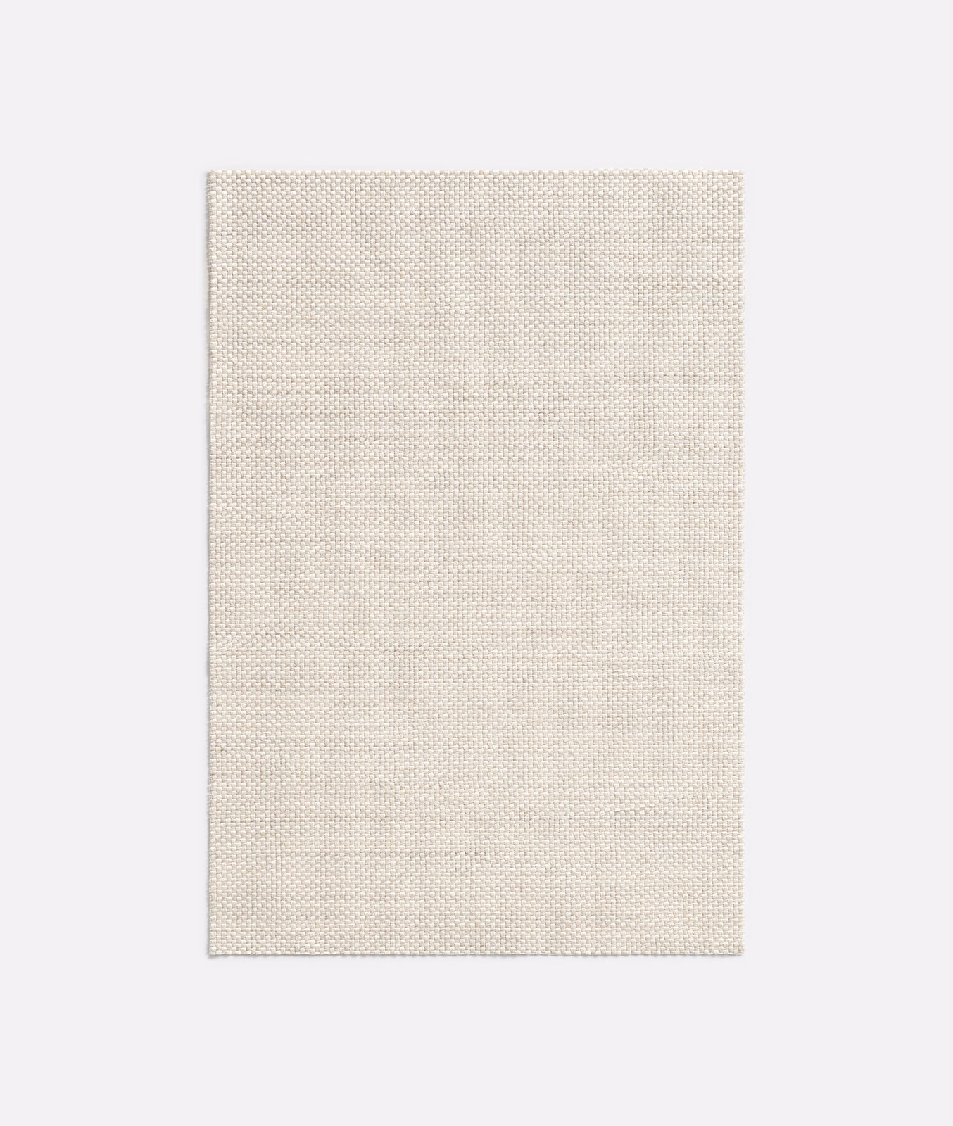 Pale sand beige fabric swatch with a fine, closely woven basket texture
