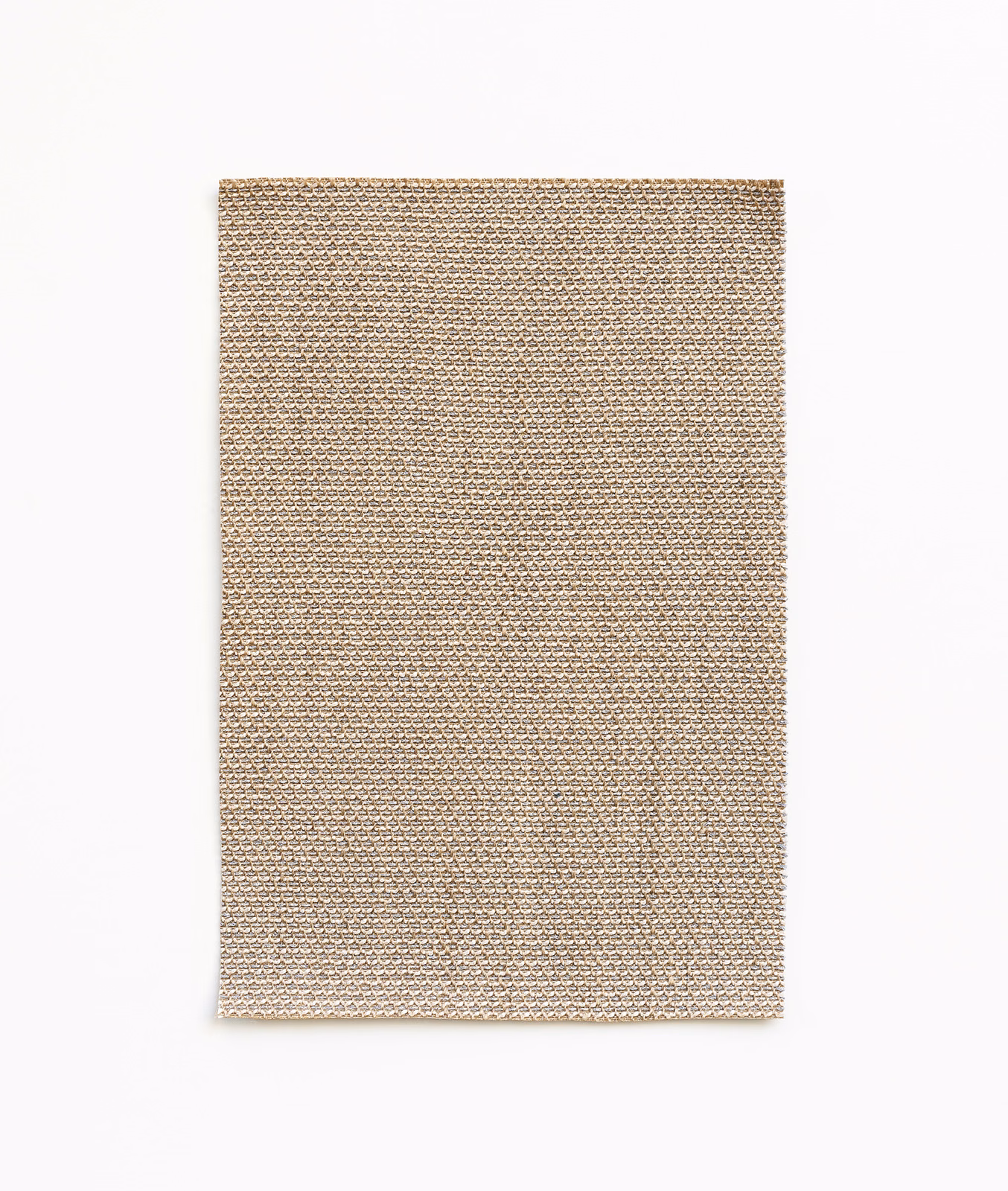 Pale pearl-beige fabric with a dense, small-scale looped woven texture