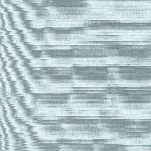 Pale aqua textile with fine horizontal striations and a softly rippled surface